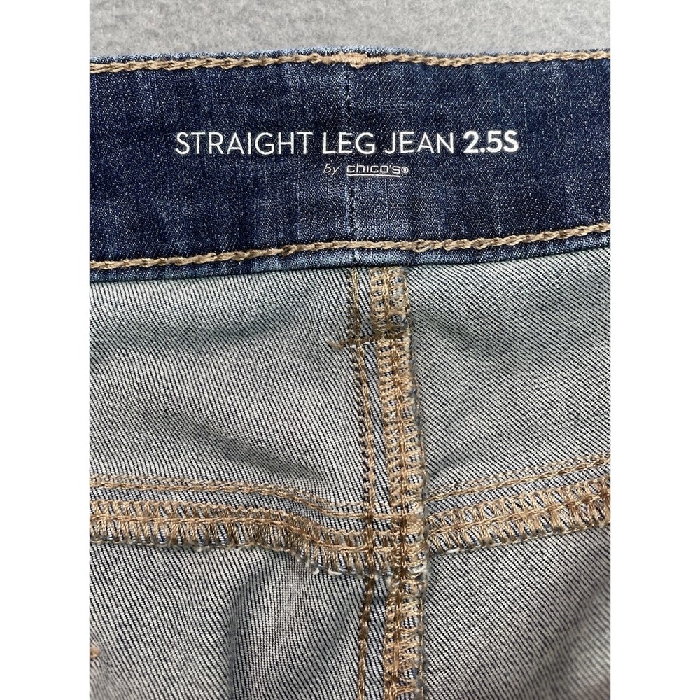 Chico's Straight Leg Jeans Sz 2.5s US 17x27 NEW - Picture 7 of 8